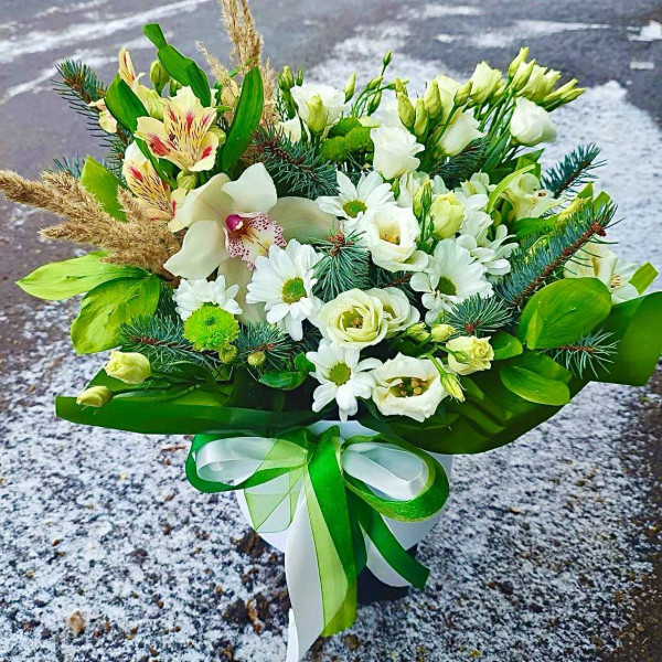 Квіти в коробці "Настрій"